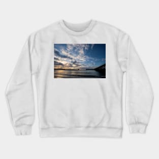 Daybreak at the mouth of the River Blyth Crewneck Sweatshirt